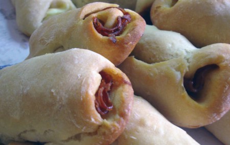 Pão com chouriço